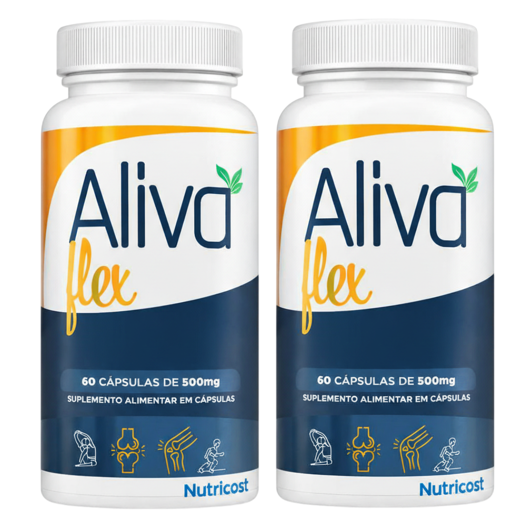Aliva Flex 60 Caps Articulações E Ossos Suplemento uso Diário