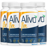 Aliva Flex 60 Caps Articulações E Ossos Suplemento uso Diário