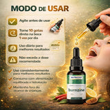 Burnzine 30 Ml Para Aumento De Energia E Queima Eficaz Sem Sabor