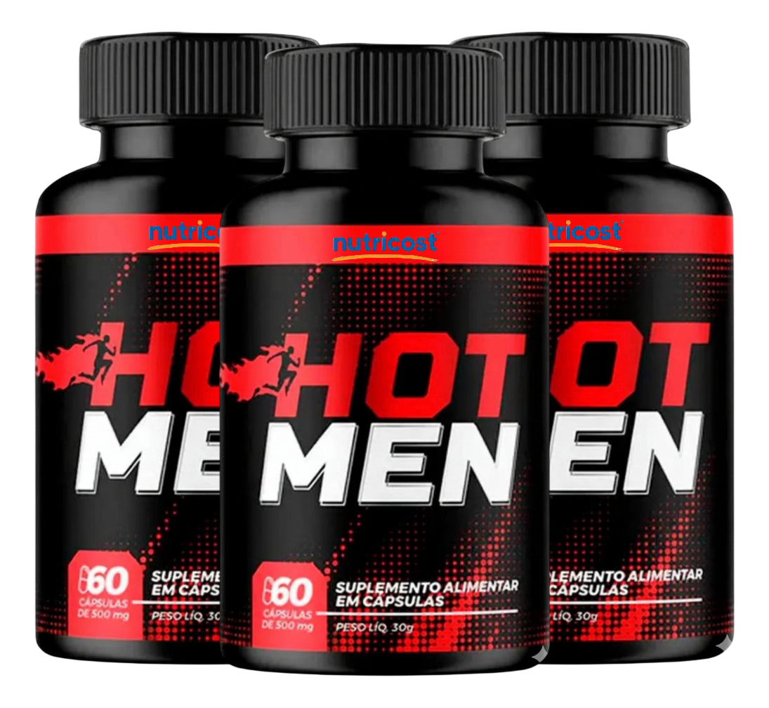 Hot Men 60 Caps Formula Avançada Para Homens uso Diário