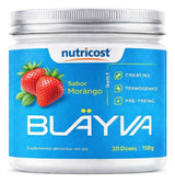 Blayva 150g Silicone Natural E Termogênico Sabores Morango