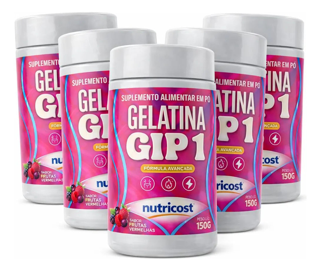 Gelatina Gip 1 Nutricost 150g Frutas Vermelhas