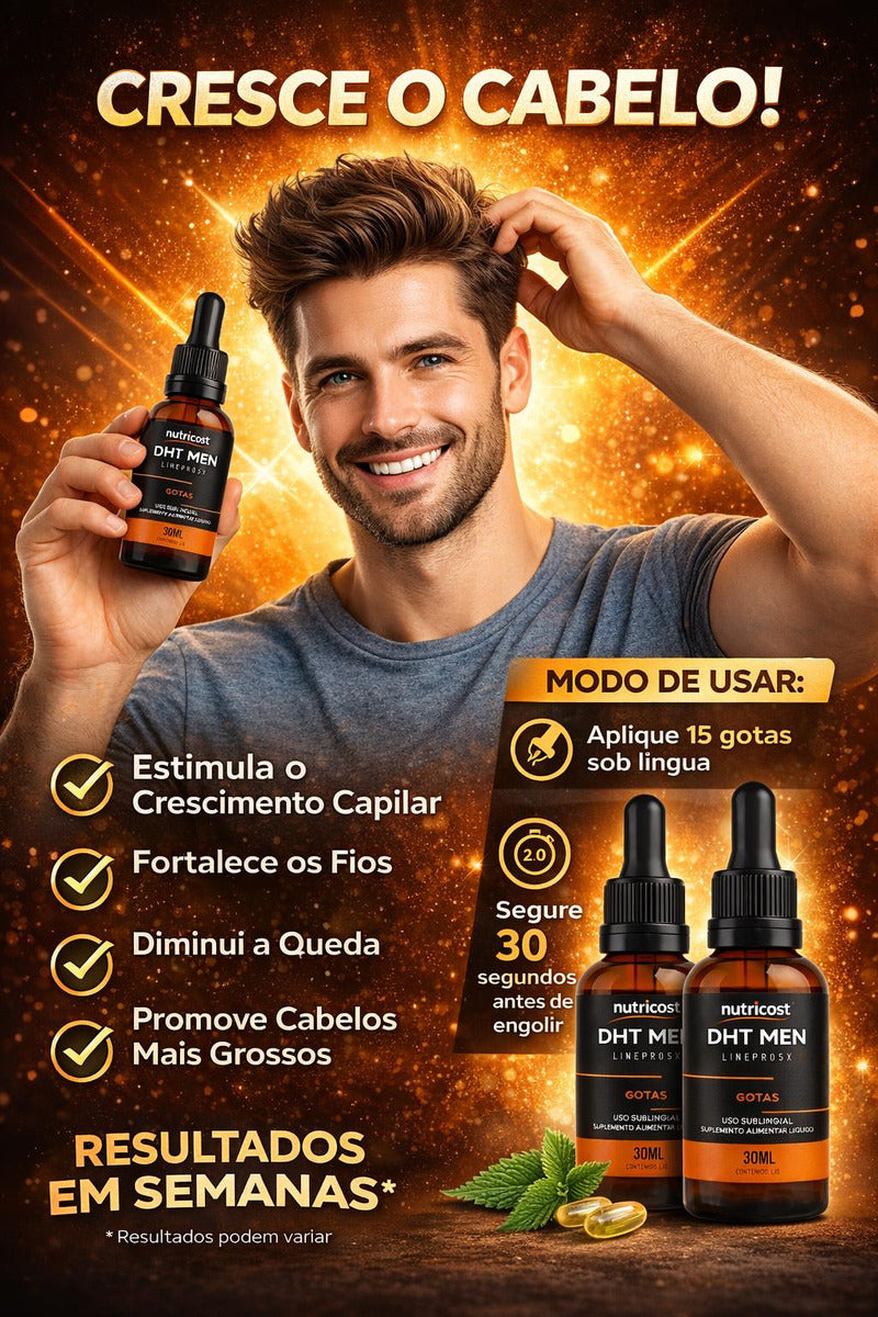 Dht Men Gotas 30 Ml Crescimento E Fortalecimento Capilar