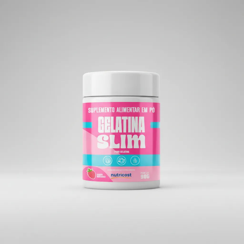 Gelatina Slim Sabor Laranja Em Pó 90g Suplemento Diário