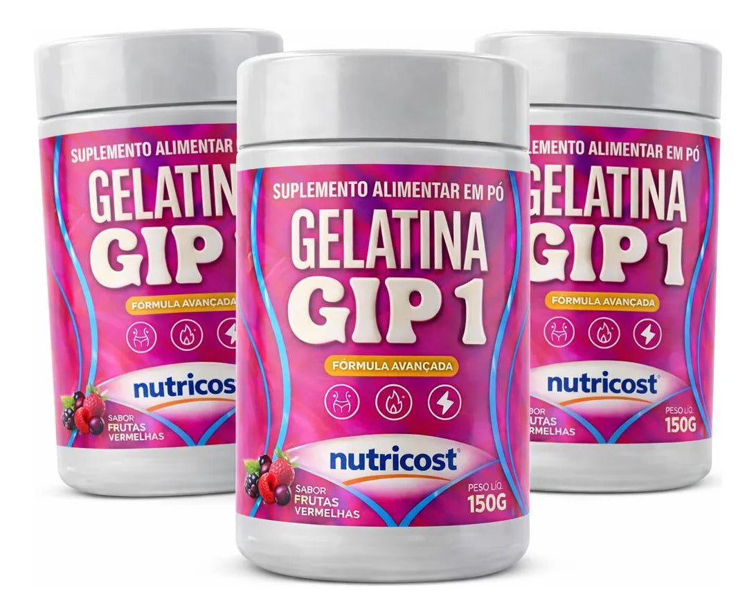 Gelatina Gip 1 Nutricost 150g Frutas Vermelhas