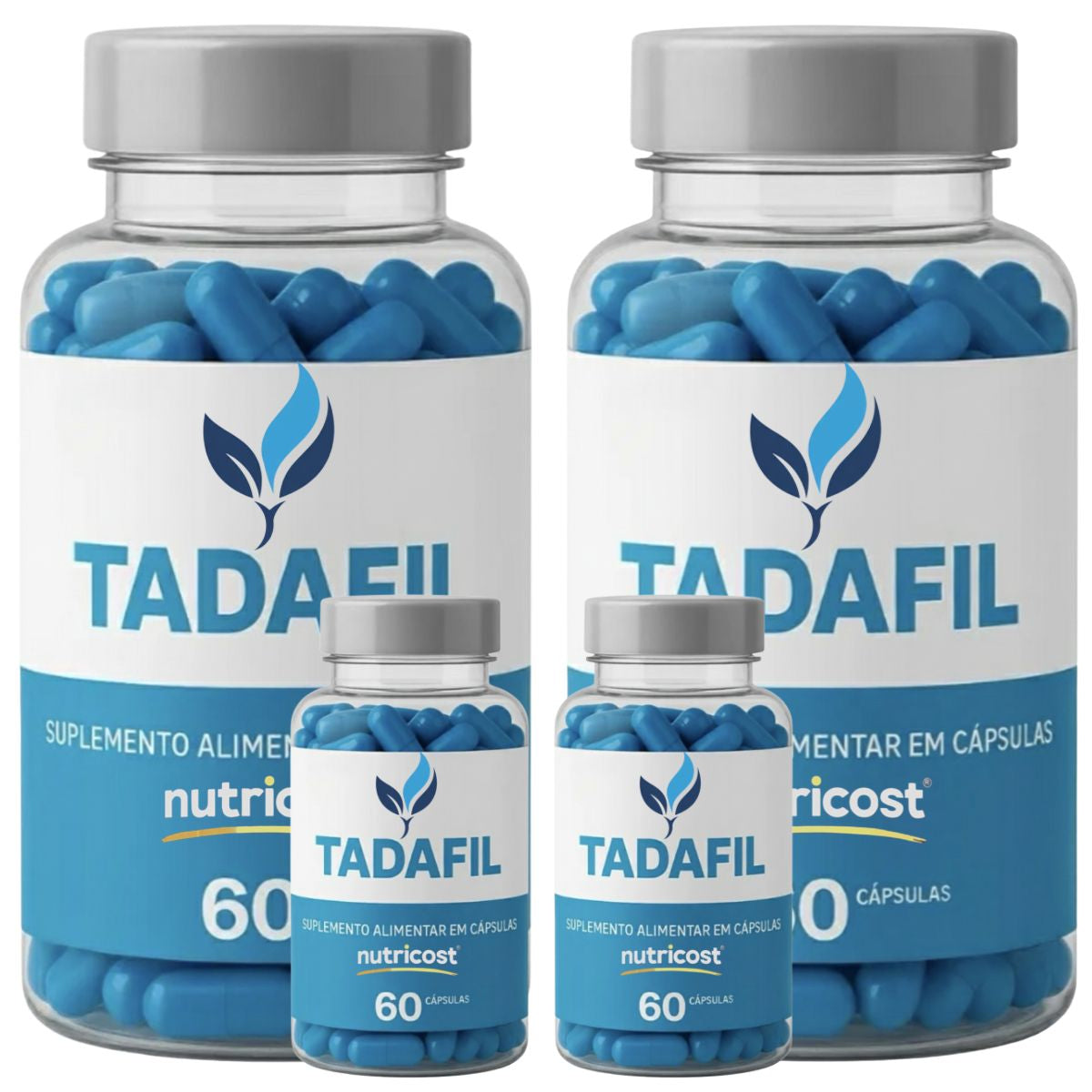 Tadafil 60 Cápsulas Suplemento Masculino Uso Diário Original Do Anúncio Sem Sabor