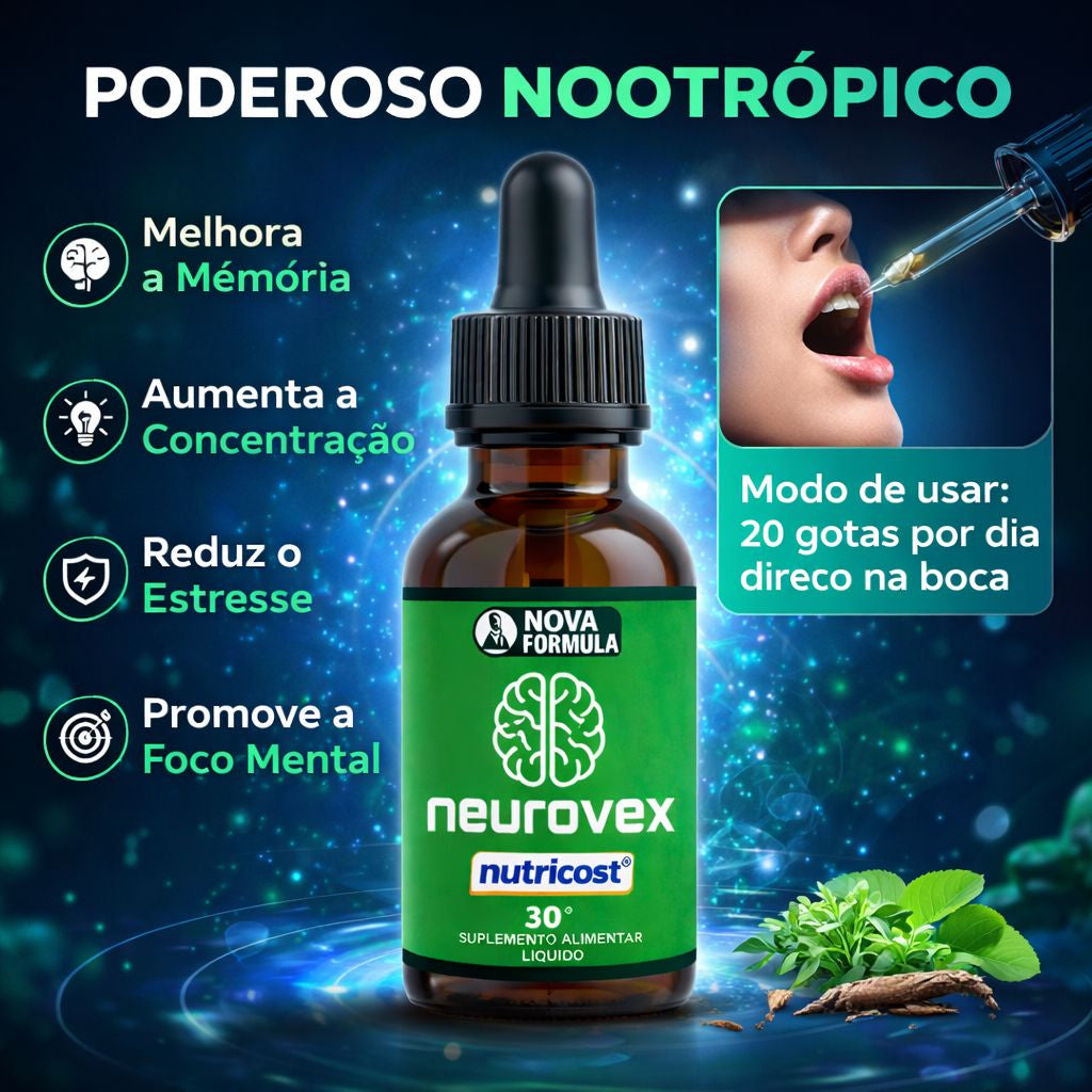 Neurovex 30 Ml Foco Memoria Concentração
