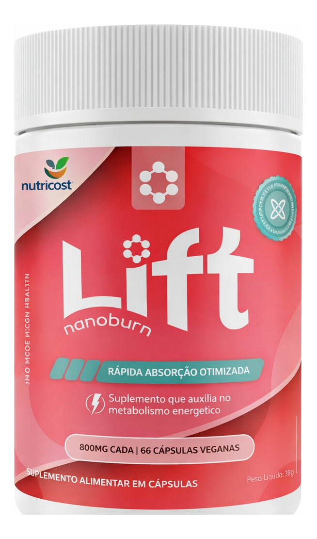 Lift Nanoburn 60 Cápsulas Suplemento Alimentar Desincha E Acelera Metabolismo