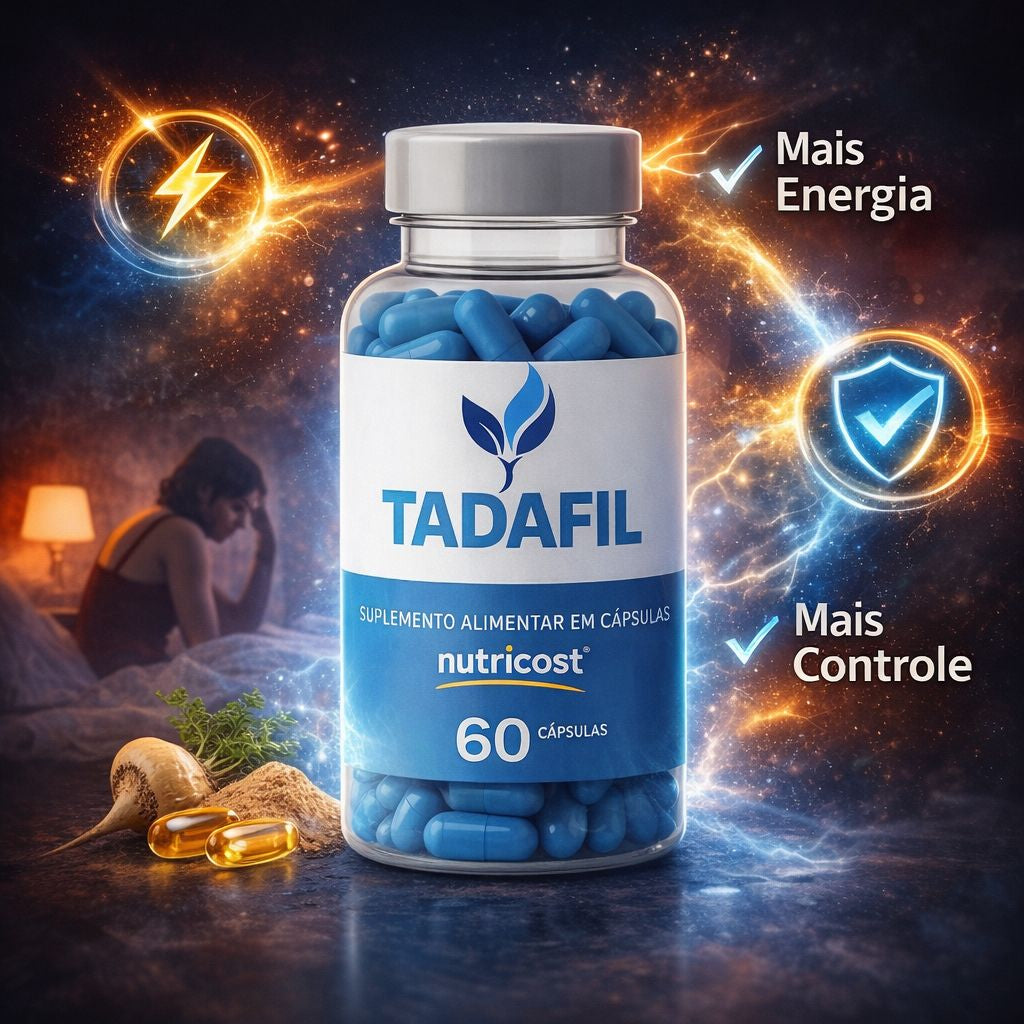 Tadafil 60 Cápsulas Suplemento Masculino Uso Diário Original Do Anúncio Sem Sabor
