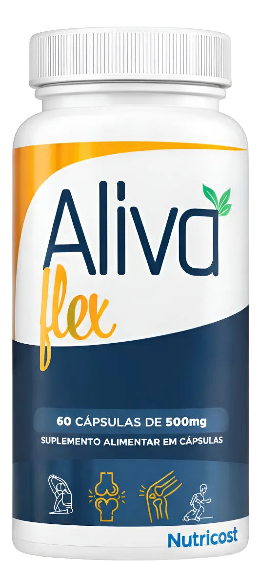 Aliva Flex 60 Caps Articulações E Ossos Suplemento uso Diário
