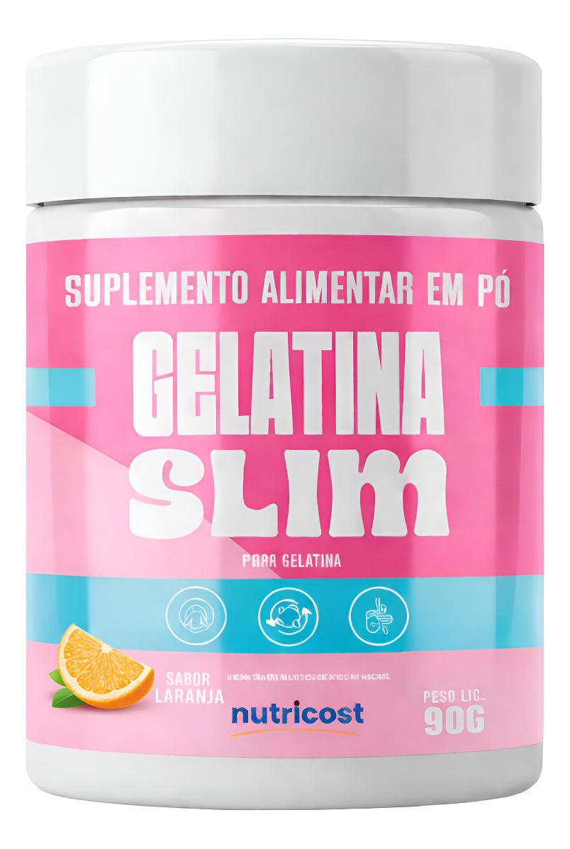 Gelatina Slim Sabor Laranja Em Pó 90g Suplemento Diário
