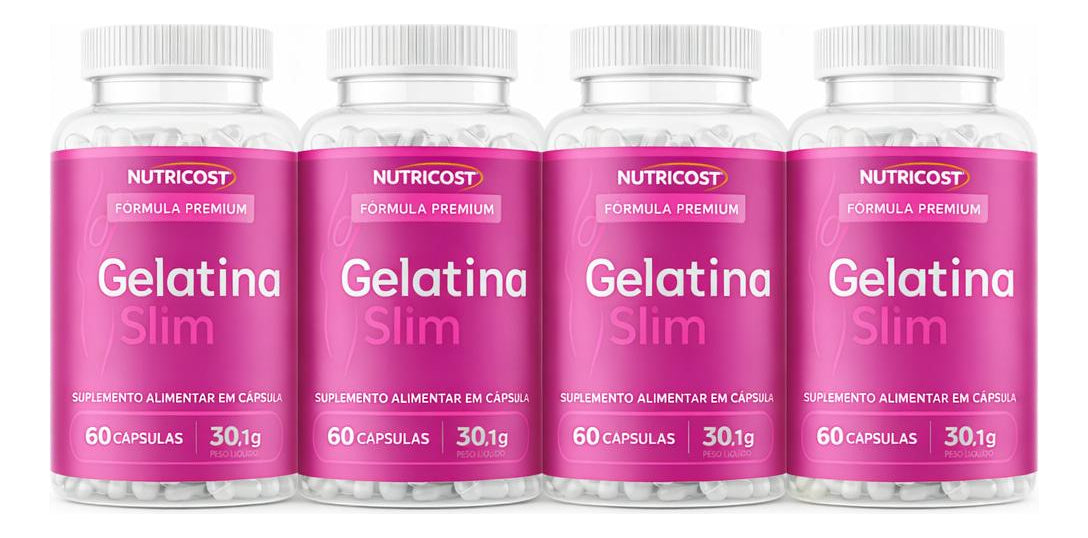Gelatina Slim 60 Caps Fórmula Avançada