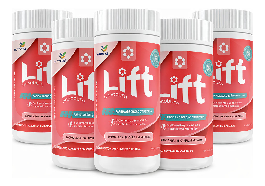 Lift Nanoburn 60 Cápsulas Suplemento Alimentar Desincha E Acelera Metabolismo