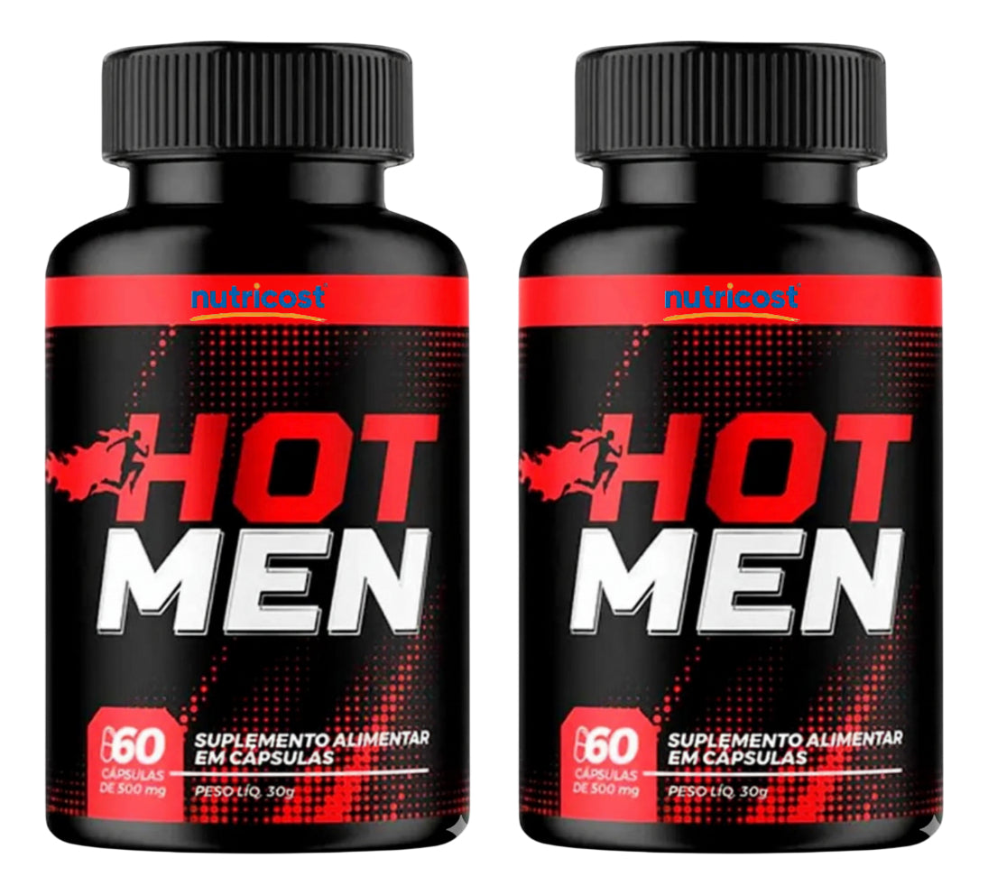 Hot Men 60 Caps Formula Avançada Para Homens uso Diário