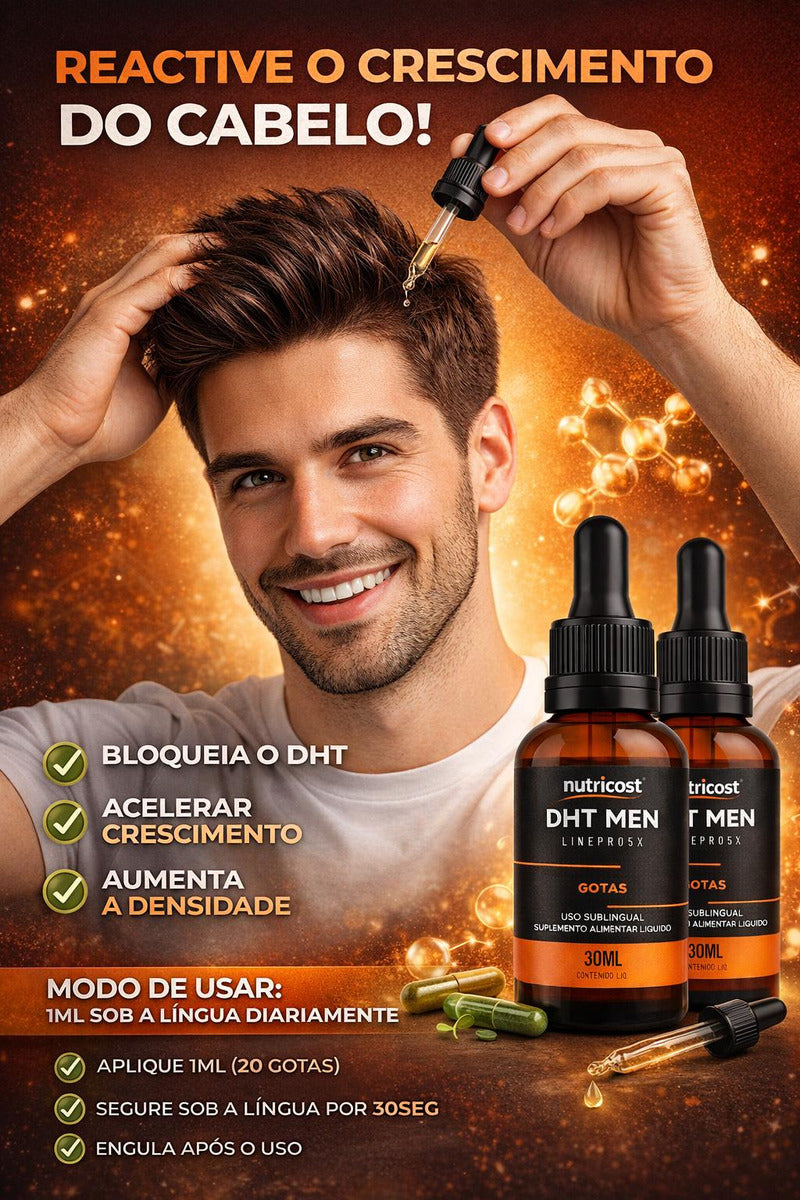 Dht Men Gotas 30 Ml Crescimento E Fortalecimento Capilar