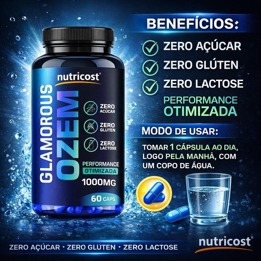 Glamorous Ozem 60 Capsulas Suplemento Uso Diário Alta Performance