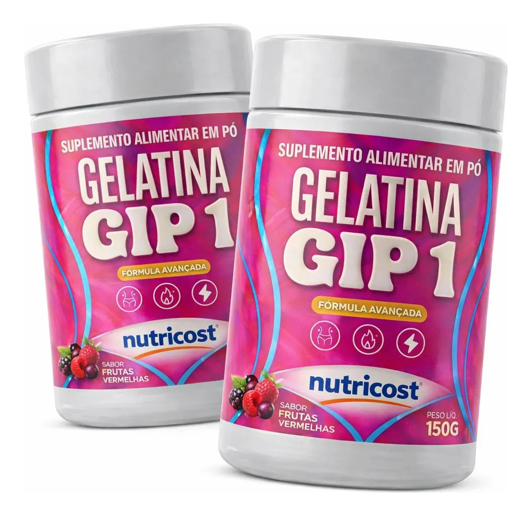 Gelatina Gip 1 Nutricost 150g Frutas Vermelhas