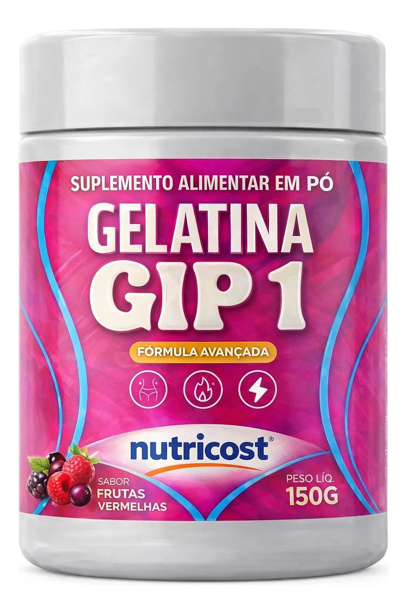 Gelatina Gip 1 Nutricost 150g Frutas Vermelhas