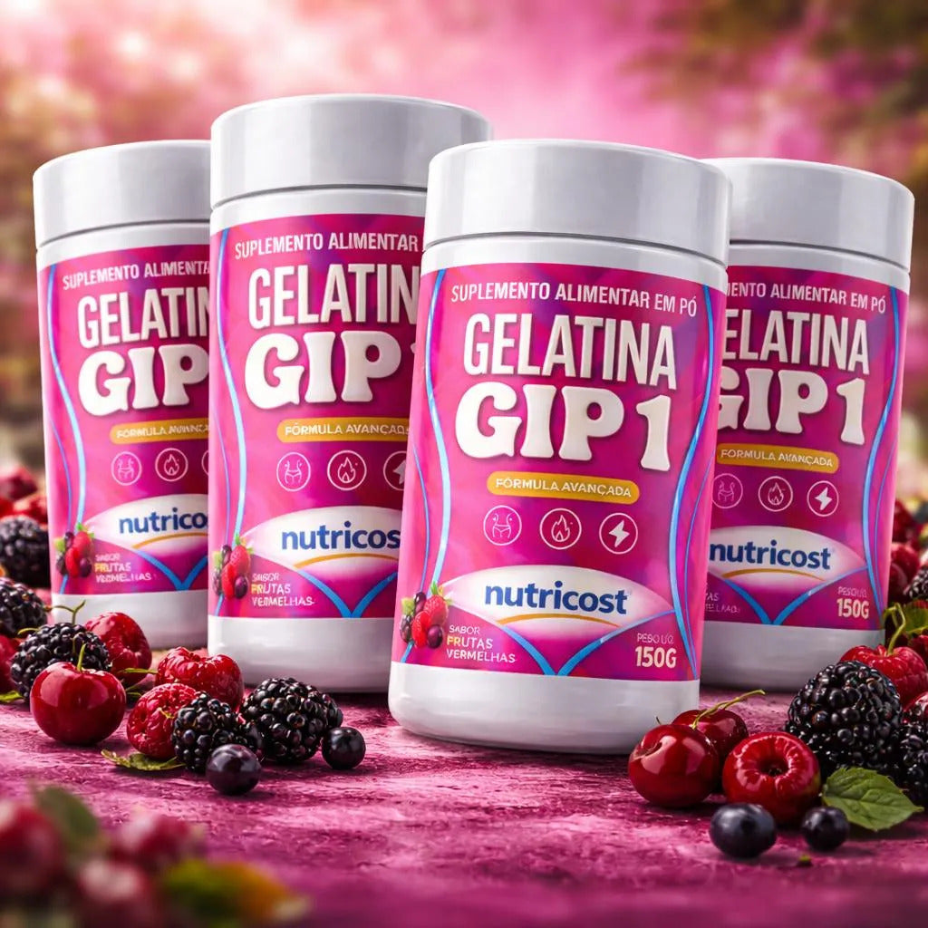 Gelatina Gip 1 Nutricost 150g Frutas Vermelhas