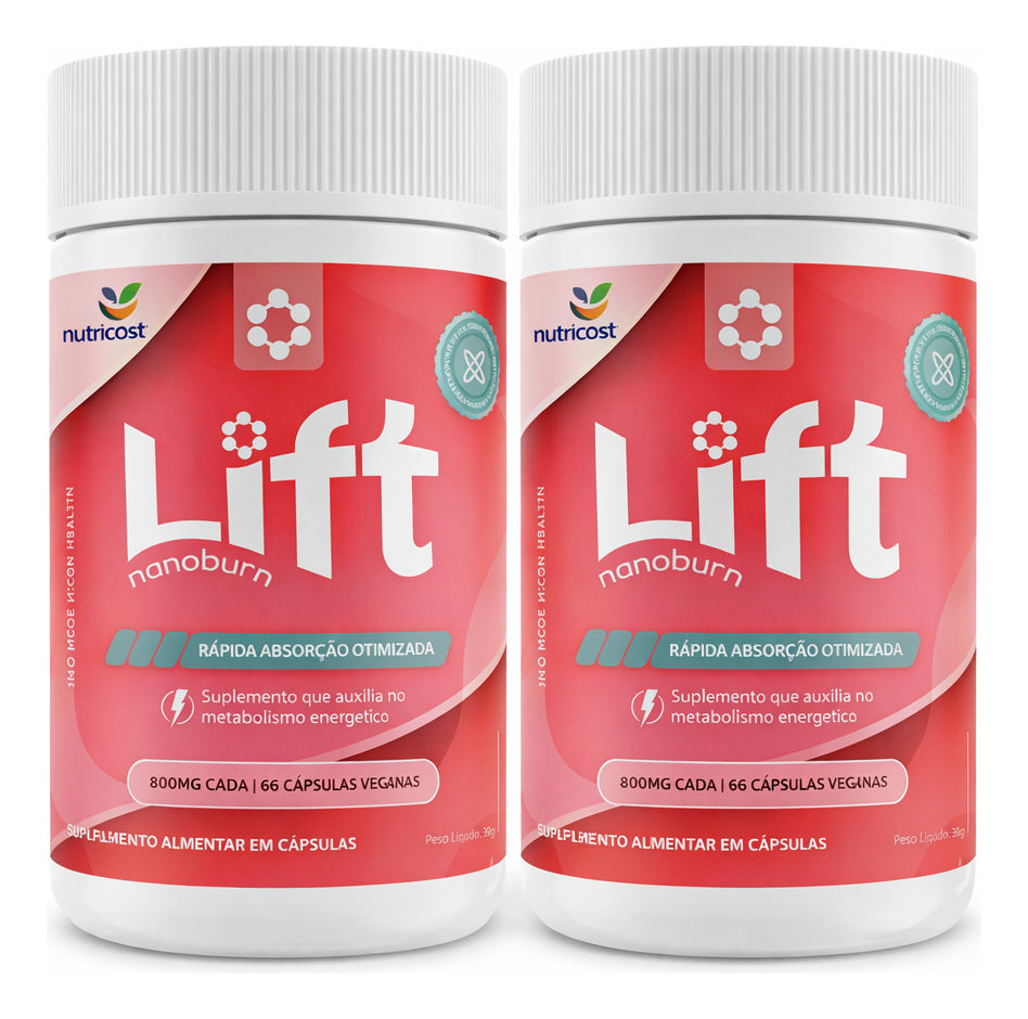 Lift Nanoburn 60 Cápsulas Suplemento Alimentar Desincha E Acelera Metabolismo