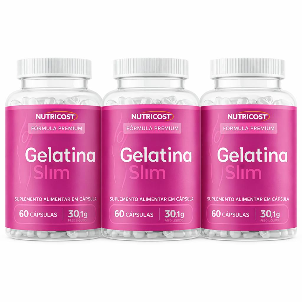 Gelatina Slim 60 Caps Fórmula Avançada