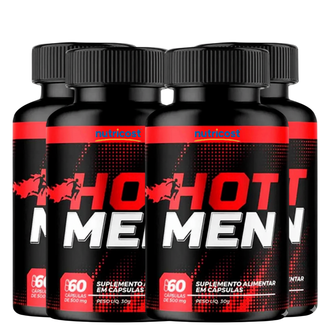 Hot Men 60 Caps Formula Avançada Para Homens uso Diário