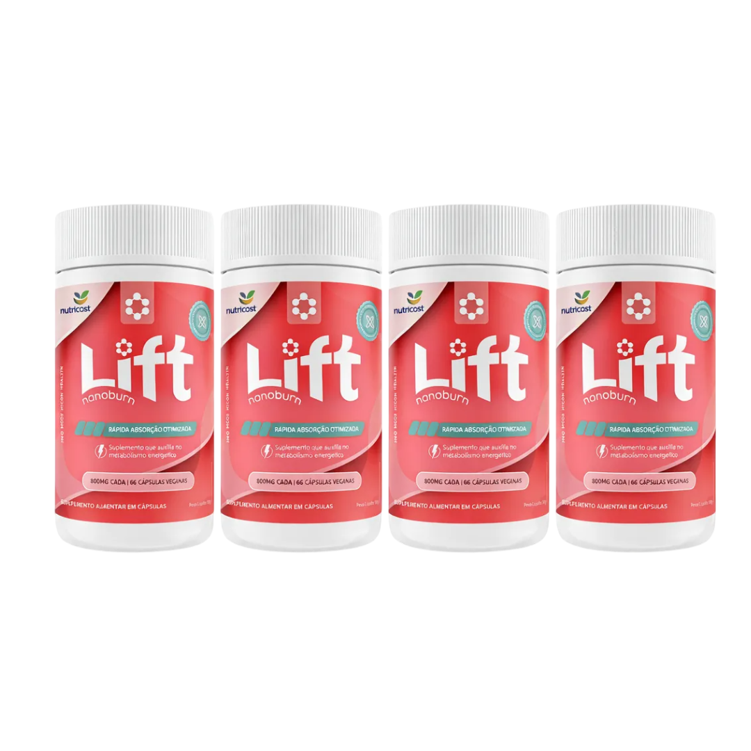 Lift Nanoburn 60 Cápsulas Suplemento Alimentar Desincha E Acelera Metabolismo