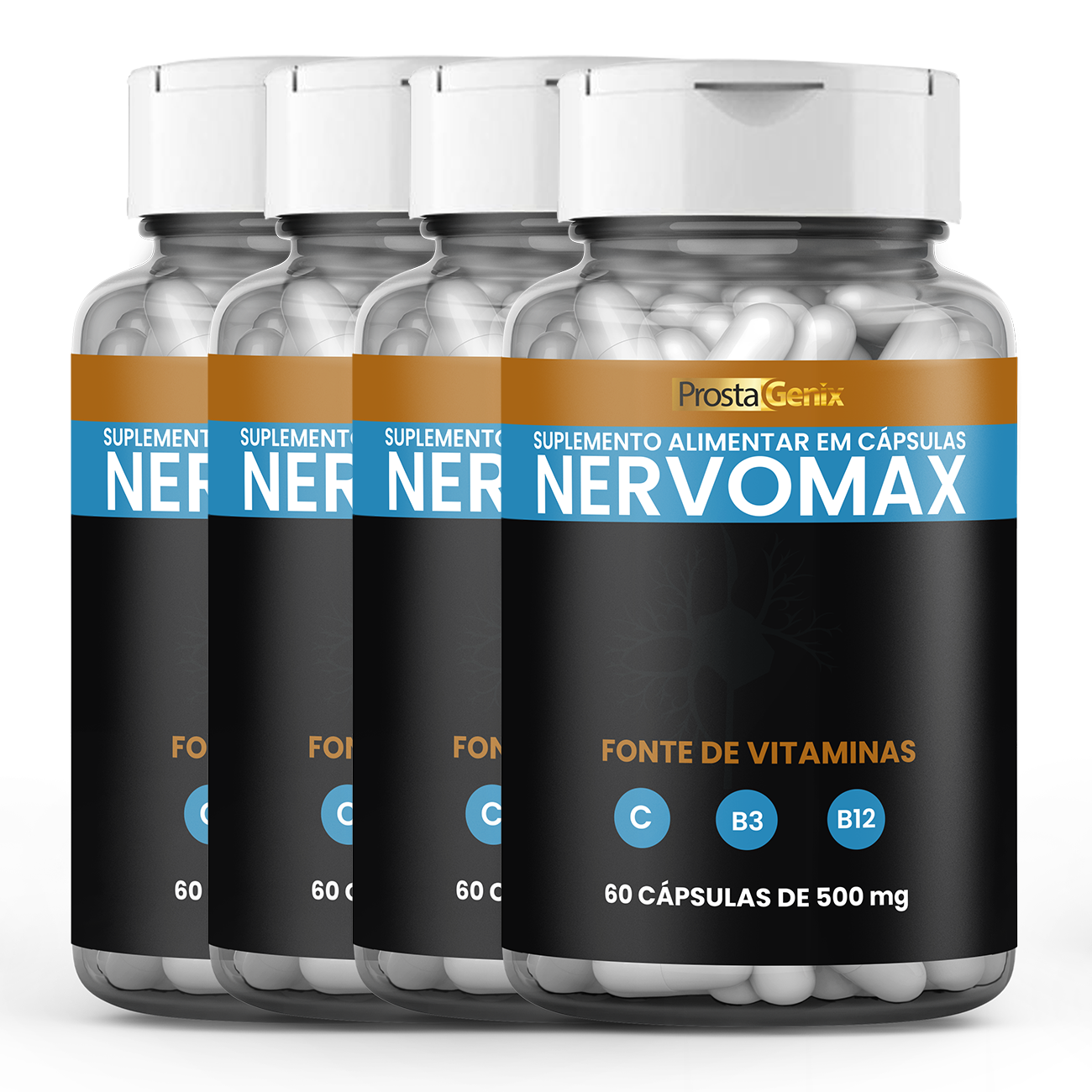 Nervomax Original - Suplemento Premium 60 Cápsulas