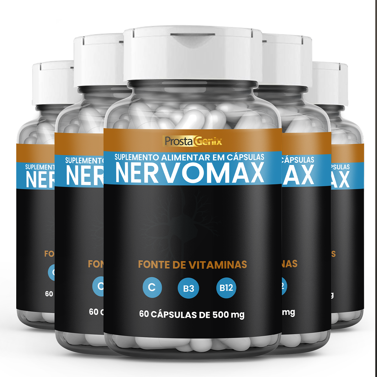Nervomax Original - Suplemento Premium 60 Cápsulas
